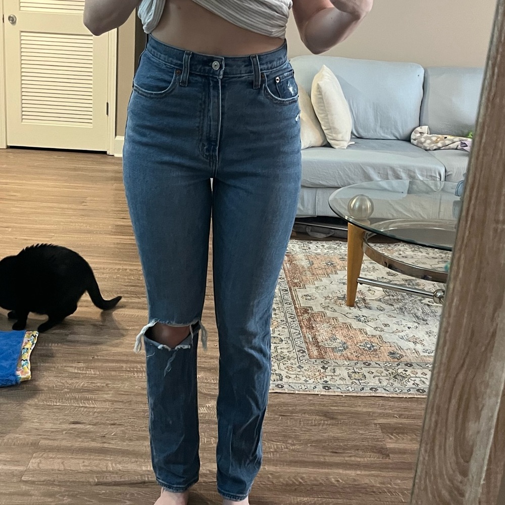 Abercrombie & Fitch 90s slim straight ultra high rise jeans
